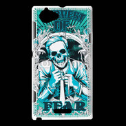 Coque Sony Xperia L Tête de Mort Harvest of fear