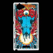 Coque Sony Xperia L Tête de Mort El Chupacabra