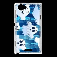 Coque Sony Xperia L j'aime les fantômes 19