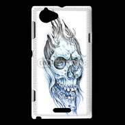 Coque Sony Xperia L Crâne en dessin 50