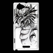Coque Sony Xperia L Dragon en dessin 35