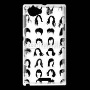 Coque Sony Xperia L Fond coiffures