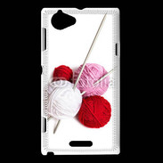 Coque Sony Xperia L Tricot et couture