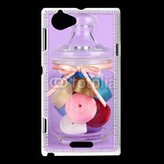Coque Sony Xperia L Bonbonne de ruban couture 