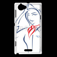 Coque Sony Xperia L Hôtesse de l'air 4