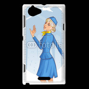Coque Sony Xperia L Hôtesse de l'air 6