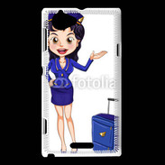 Coque Sony Xperia L Hôtesse de l'air 7