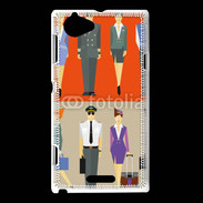 Coque Sony Xperia L Commandant de bord et hôtesse de l'air 2