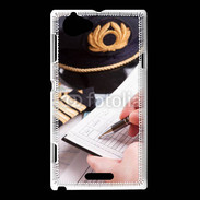 Coque Sony Xperia L Commandant de bord 11
