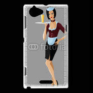 Coque Sony Xperia L Serveuse