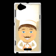 Coque Sony Xperia L Chef vintage