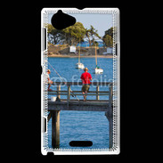 Coque Sony Xperia L Pêcheurs sur ponton