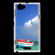 Coque Sony Xperia L Bateau de pêcheur en mer
