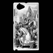 Coque Sony Xperia L Charles VII et Jeanne d'Arc