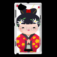 Coque Sony Xperia L Fille japonaise