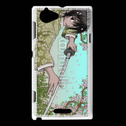 Coque Sony Xperia L Samouraï manga