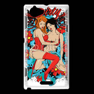 Coque Sony Xperia L Couple de femme