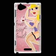 Coque Sony Xperia L Dessin femme sexy style Betty Boop