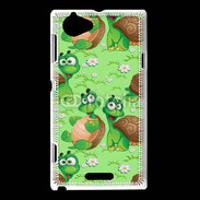Coque Sony Xperia L Bande dessinée de tortue