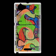 Coque Sony Xperia L graffiti fuck 