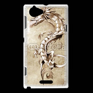 Coque Sony Xperia L Dragon en dessin 30