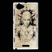Coque Sony Xperia L Guerrière en dessin 12