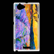 Coque Sony Xperia L Champs de lavande