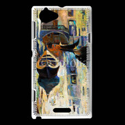 Coque Sony Xperia L Peinture du canal de Venise en Italie