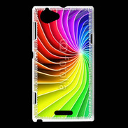 Coque Sony Xperia L Art abstrait en couleur