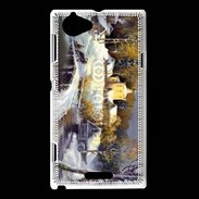 Coque Sony Xperia L Peinture village rural