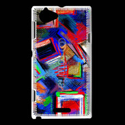 Coque Sony Xperia L Peinture abstraite 2