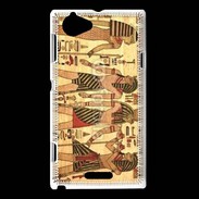 Coque Sony Xperia L Peinture Papyrus Egypte