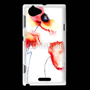Coque Sony Xperia L Peinture de Coquelicots 25