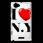 Coque Sony Xperia L I love New York