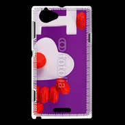 Coque Sony Xperia L I love Macarons