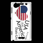 Coque Sony Xperia L I love USA 6