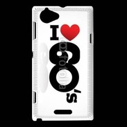 Coque Sony Xperia L I love 60's