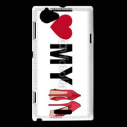 Coque Sony Xperia L I love my shoes