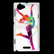 Coque Sony Xperia L Danseuse en couleur