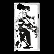 Coque Sony Xperia L Dessin de Danseur en couple
