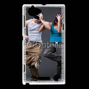 Coque Sony Xperia L Couple street dance