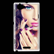 Coque Sony Xperia L Ongle glamour