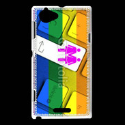 Coque Sony Xperia L Lesbian keyboard