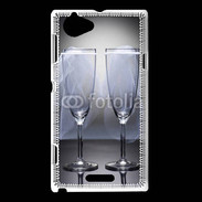 Coque Sony Xperia L Coupe de champagne lesbienne