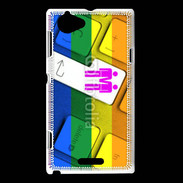 Coque Sony Xperia L Gay keyboard