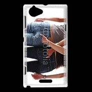 Coque Sony Xperia L Couple gay sexy femmes 