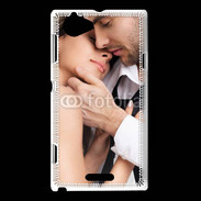 Coque Sony Xperia L Couple romantique et glamour