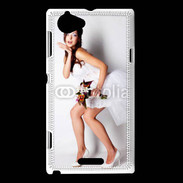 Coque Sony Xperia L Mariée glamour 