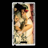 Coque Sony Xperia L Couple lesbiennes romantiques