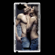 Coque Sony Xperia L Couple câlin sexy 3
